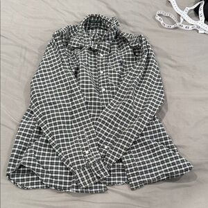 Polo Ralph Lauren Green and White Plaid Shirt